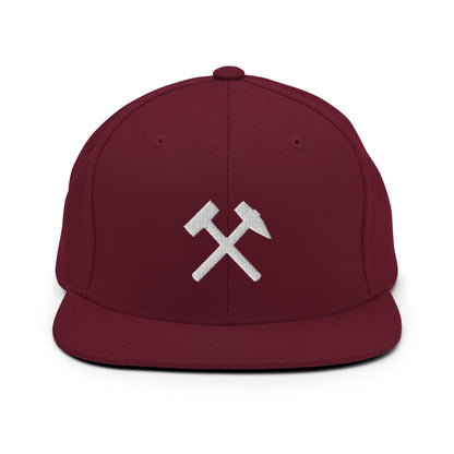 Snapback-Cap - Gekreuzte Hämmer (weiß) - Haamitstuff