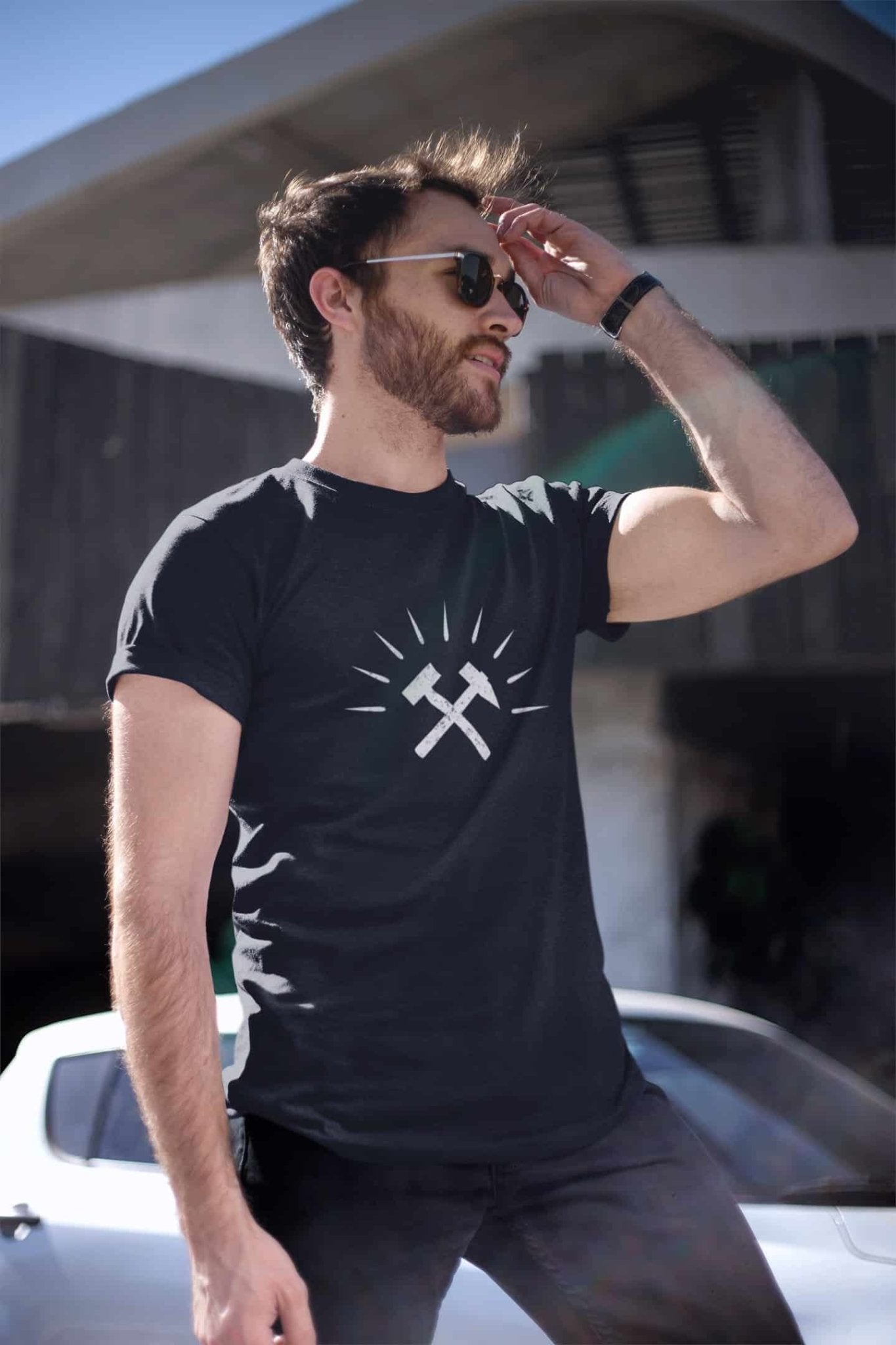 Unisex - Bio-Baumwoll-T-Shirt - Gekreuzte Hämmer - Haamitstuff
