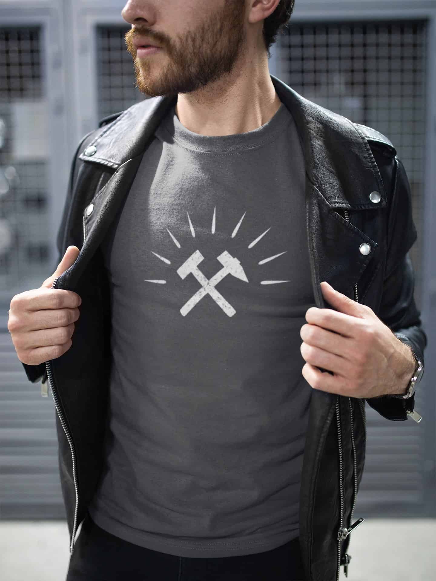Unisex - Bio-Baumwoll-T-Shirt - Gekreuzte Hämmer - Haamitstuff