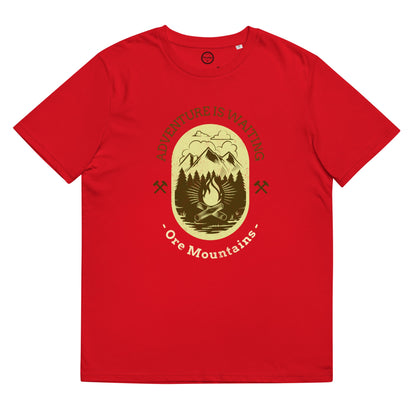 Unisex - T-Shirt - Bio-Baumwolle - Adventure is waiting - Ore Mountains - Haamitstuff