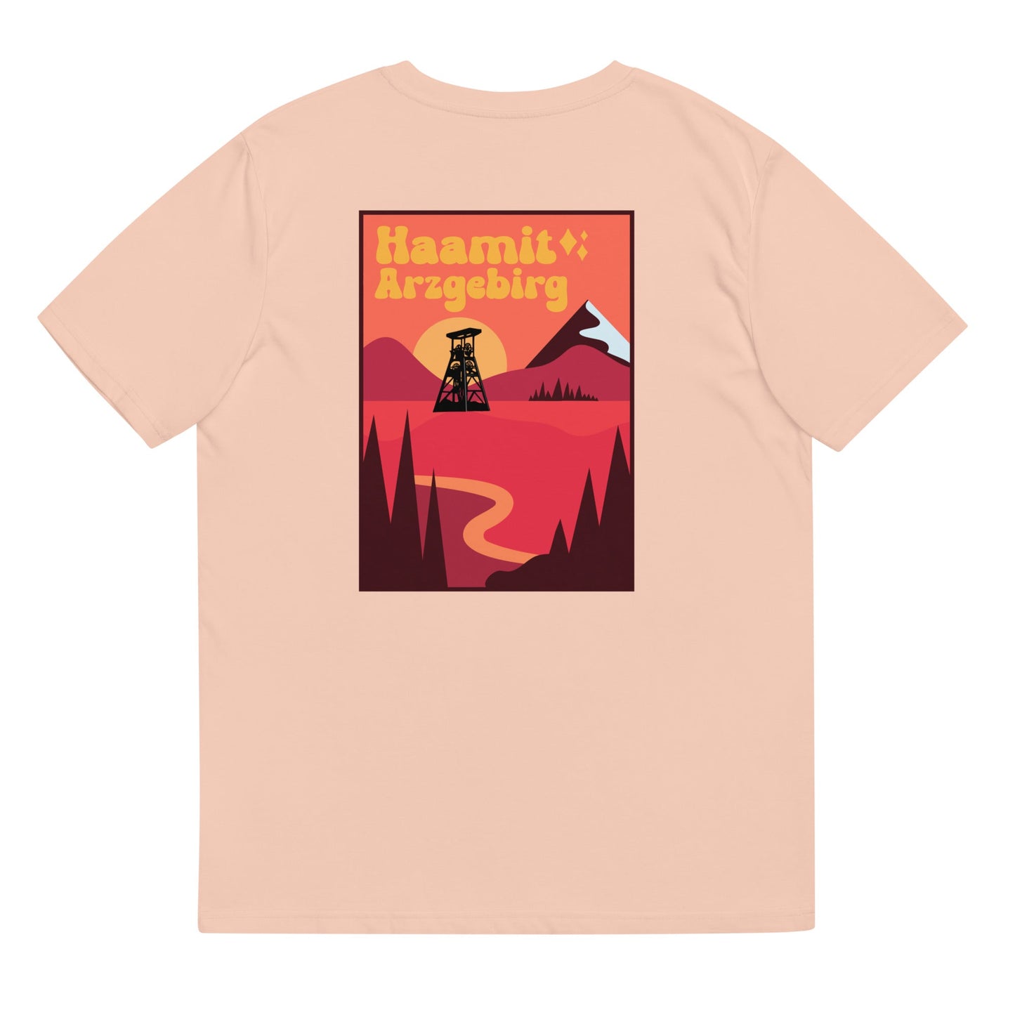 Unisex - T-Shirt - Bio-Baumwolle - Haamit Arzgebirg (Rückenprint) - Haamitstuff